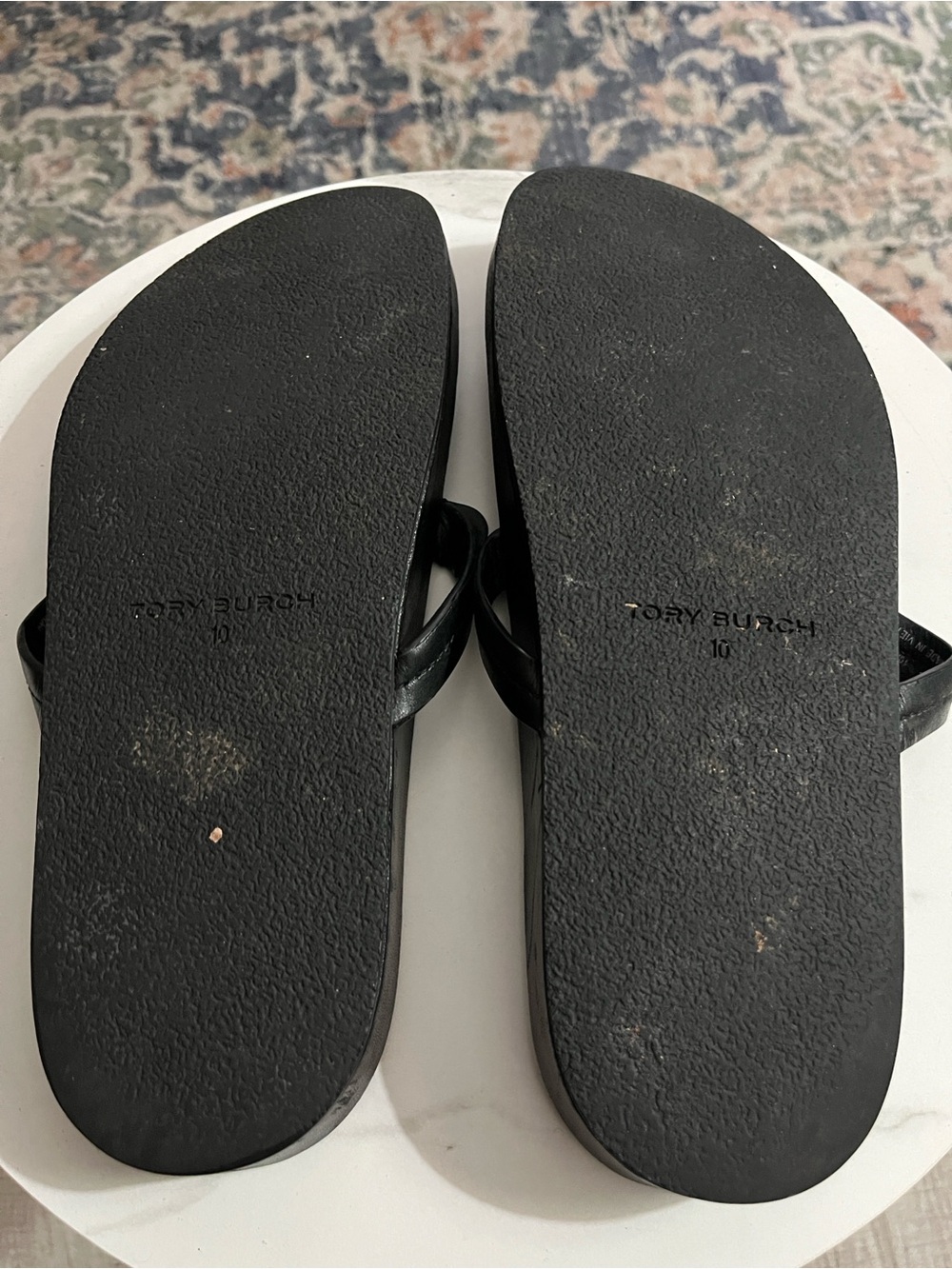 Tory Burch Black Miller Leather Sandals - Picture 9 of 12